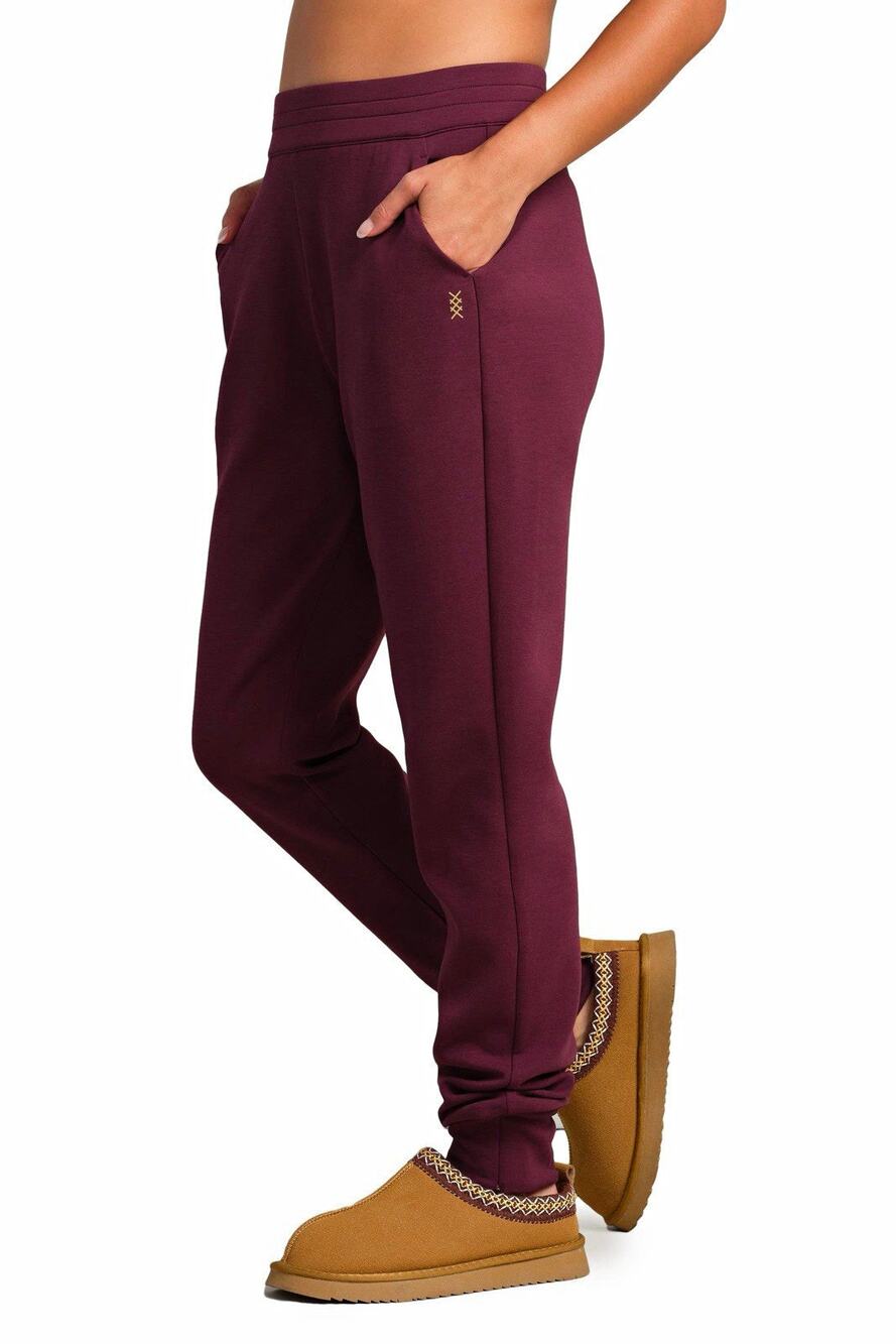 Rhone Purple Jogger Pants M Polyester/Elastane Drawstring Pockets
